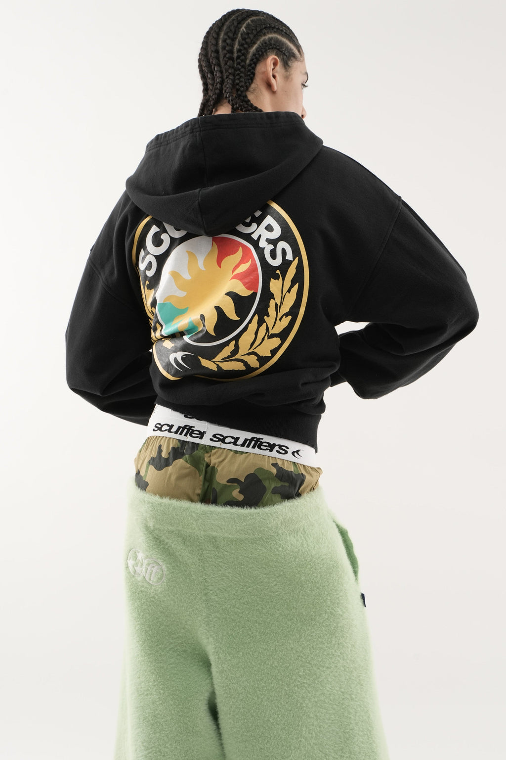 Champ Black Zipped Hoodie