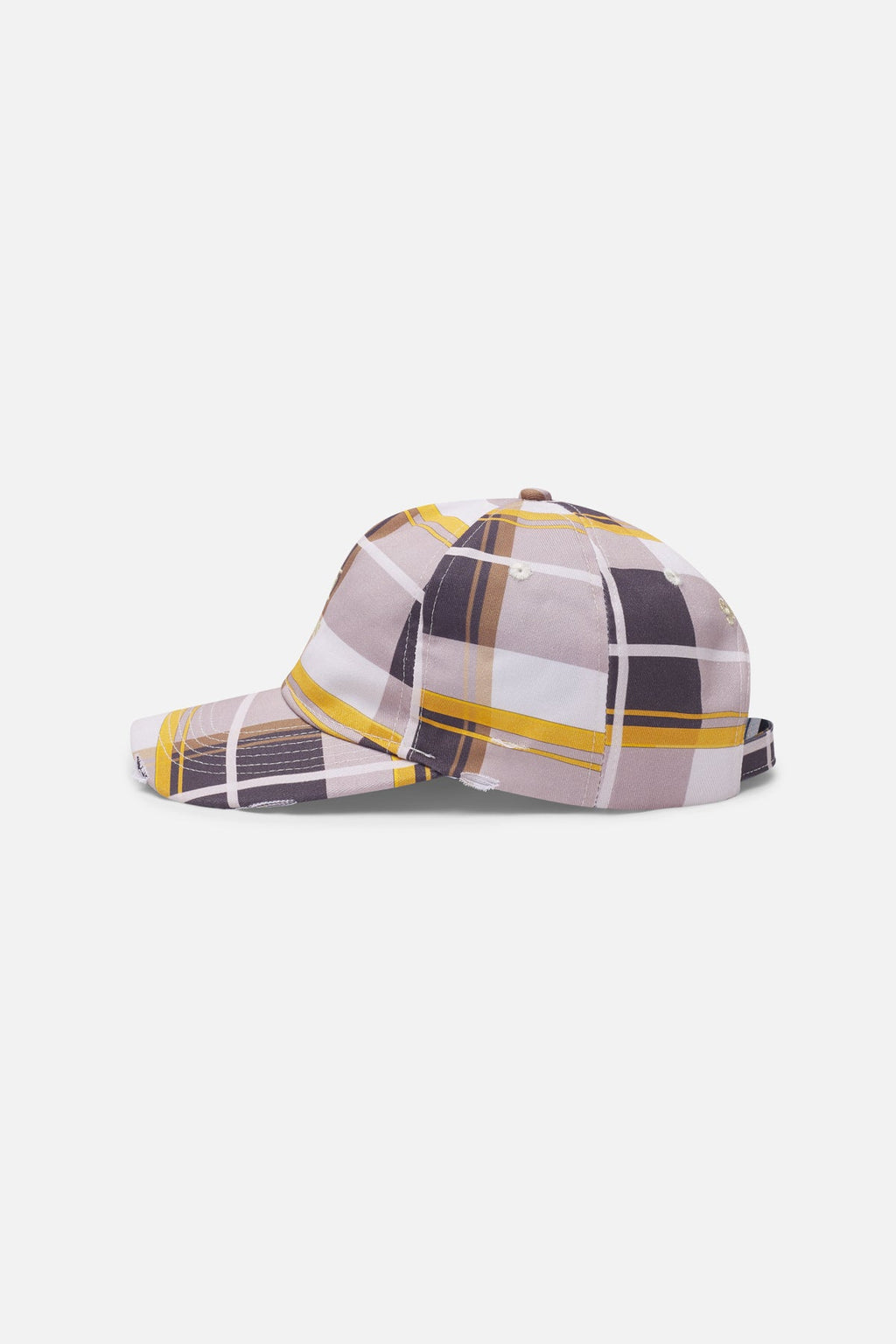 Checks Brown Cap
