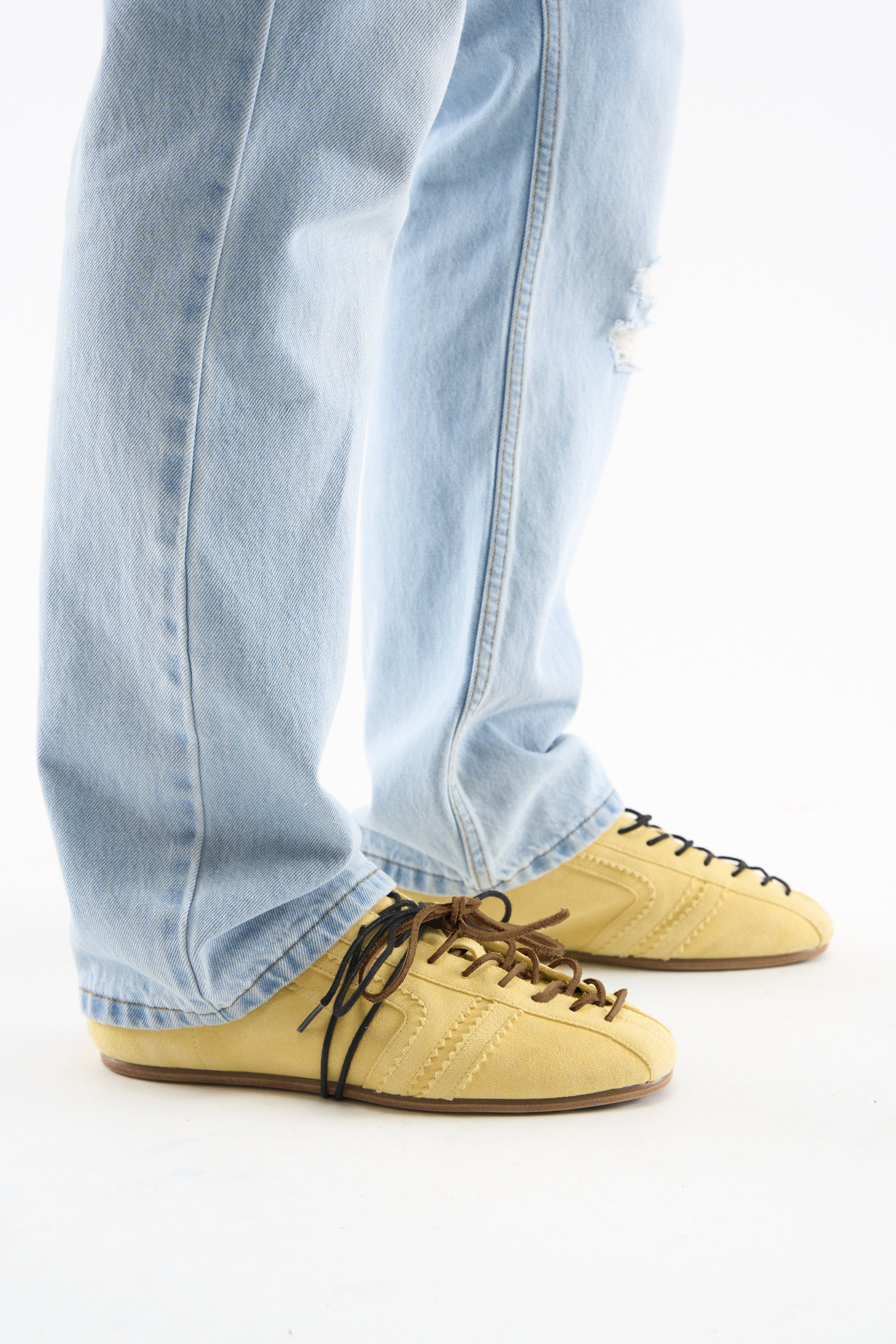 Iconic Suede Yellow Shoes