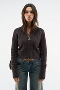 Stormy Brown Zipper