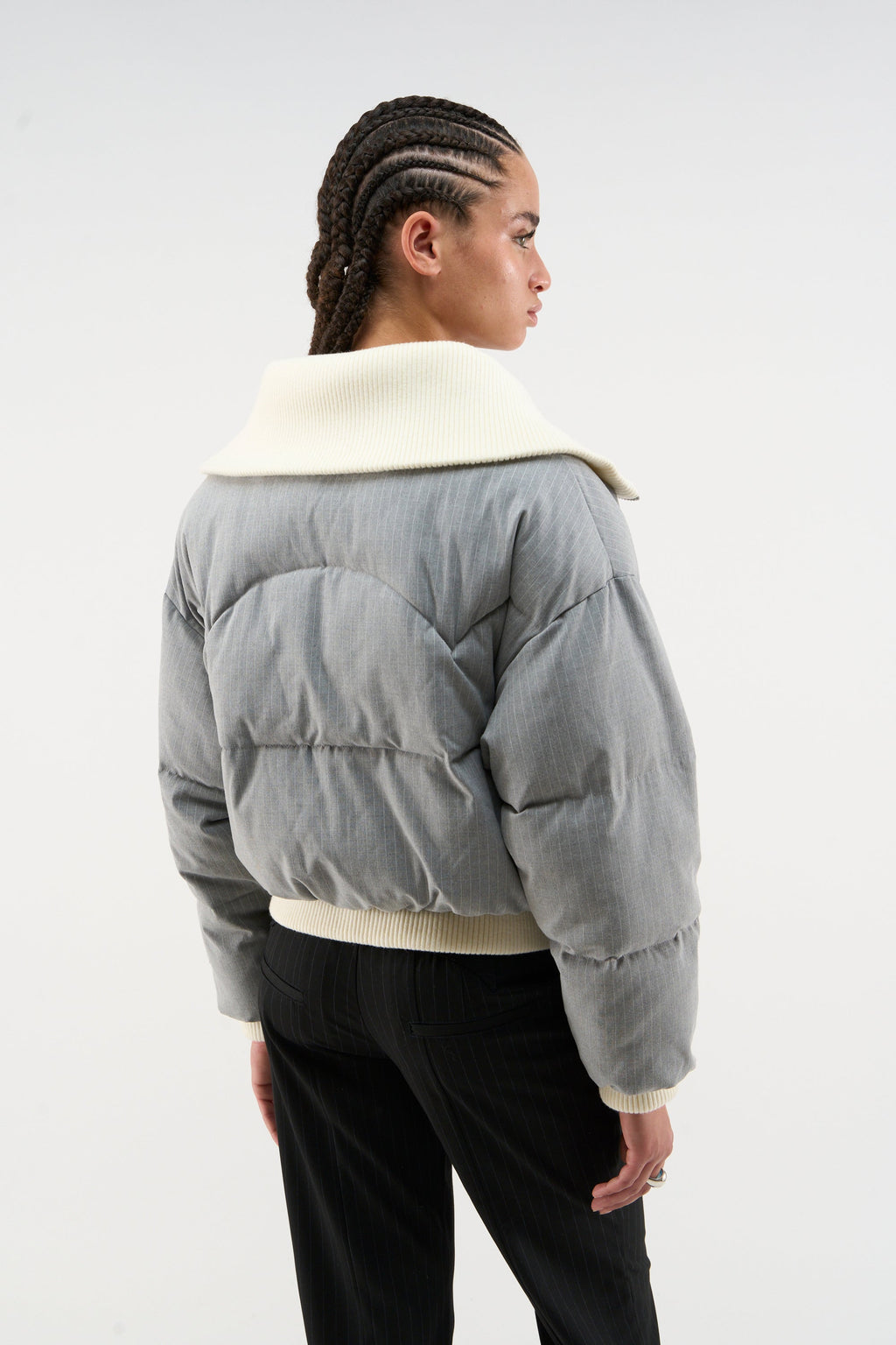 Donatello Light Grey Puffer