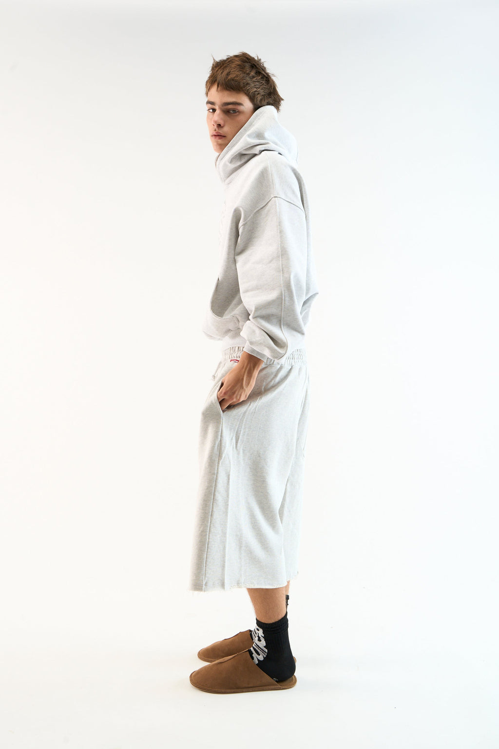 Bob Grey Melange Hoodie