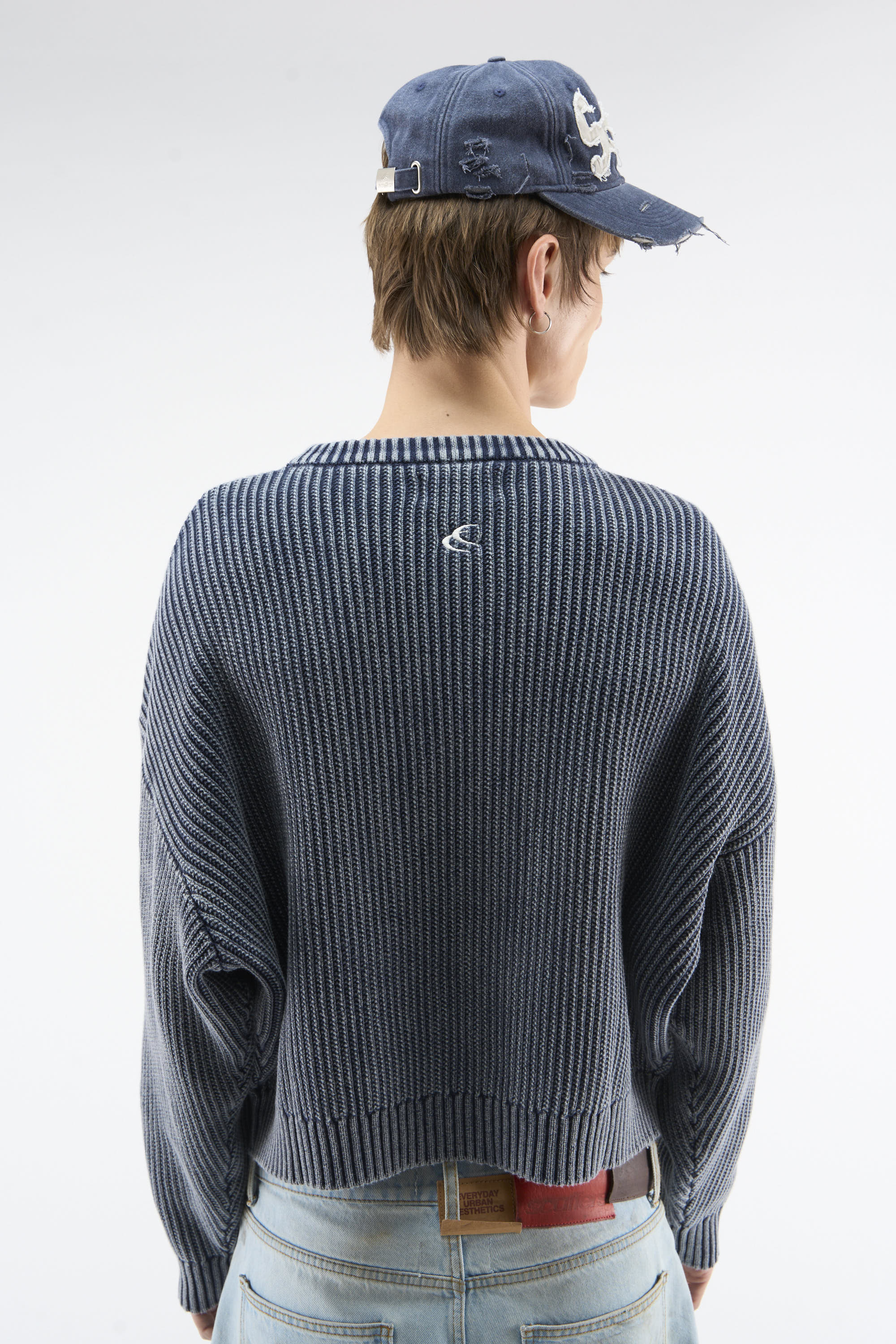 Cindy Navy Knit