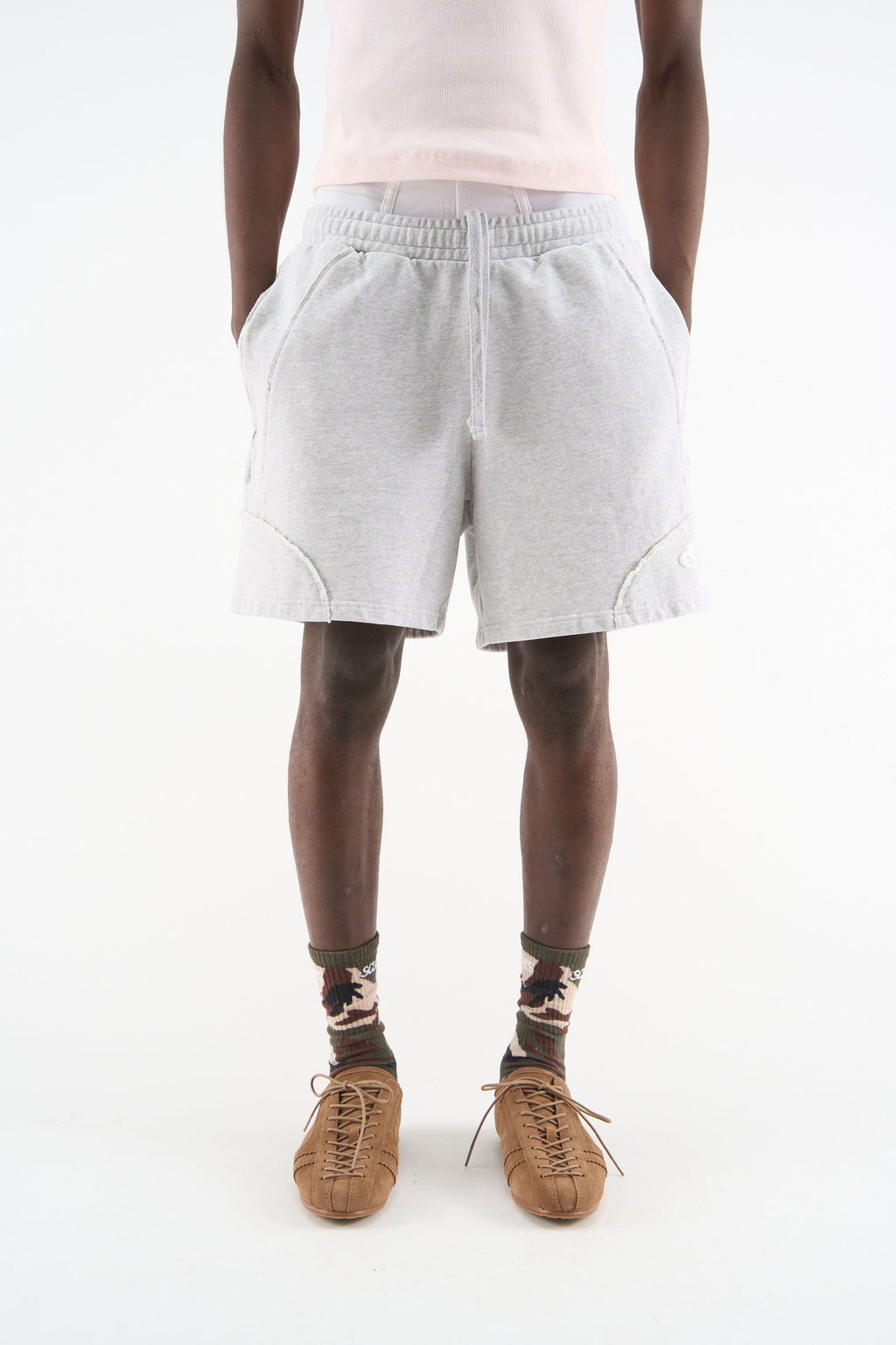 Couture Sport Grey Melange Shorts