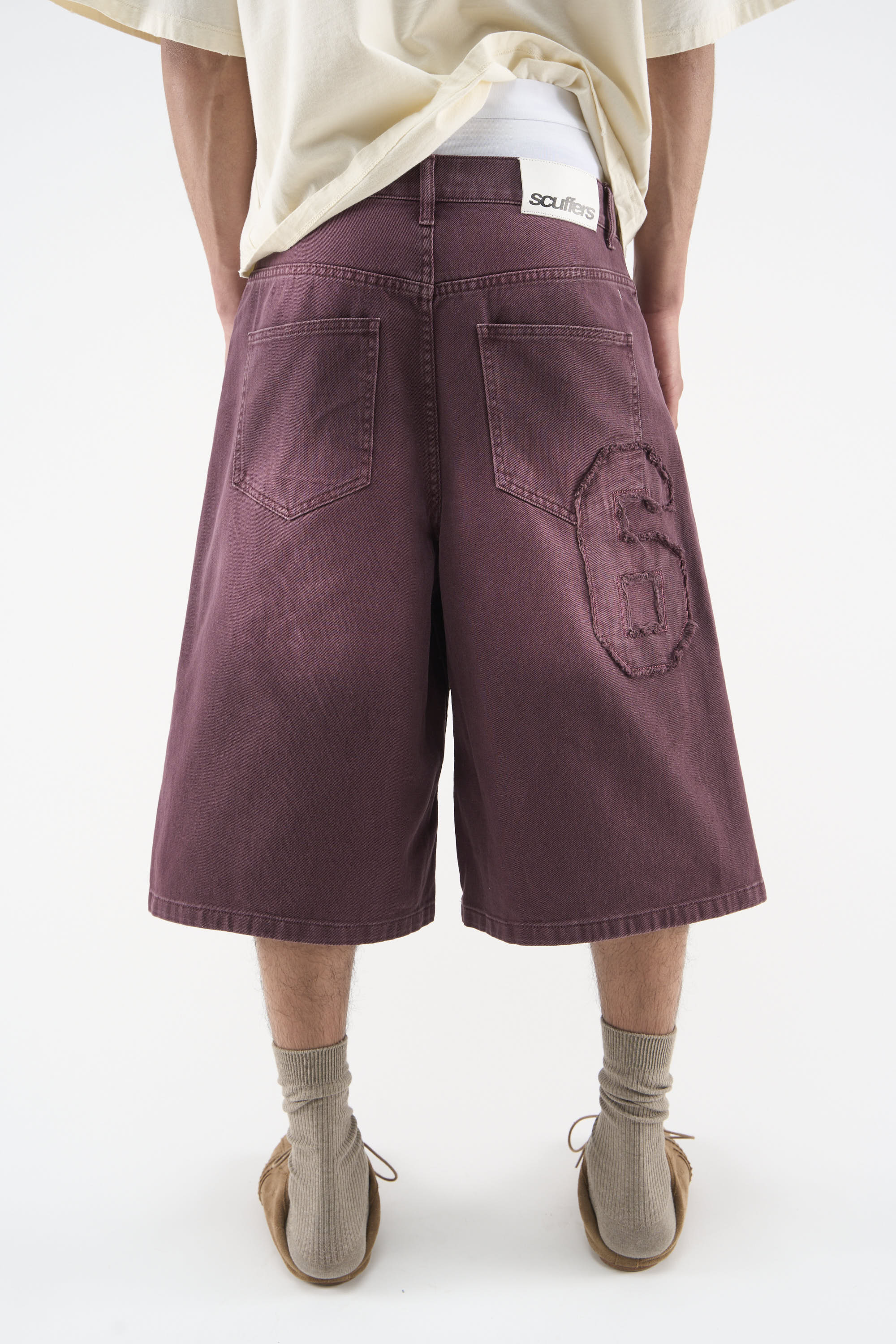 OPS Burgundy Jorts