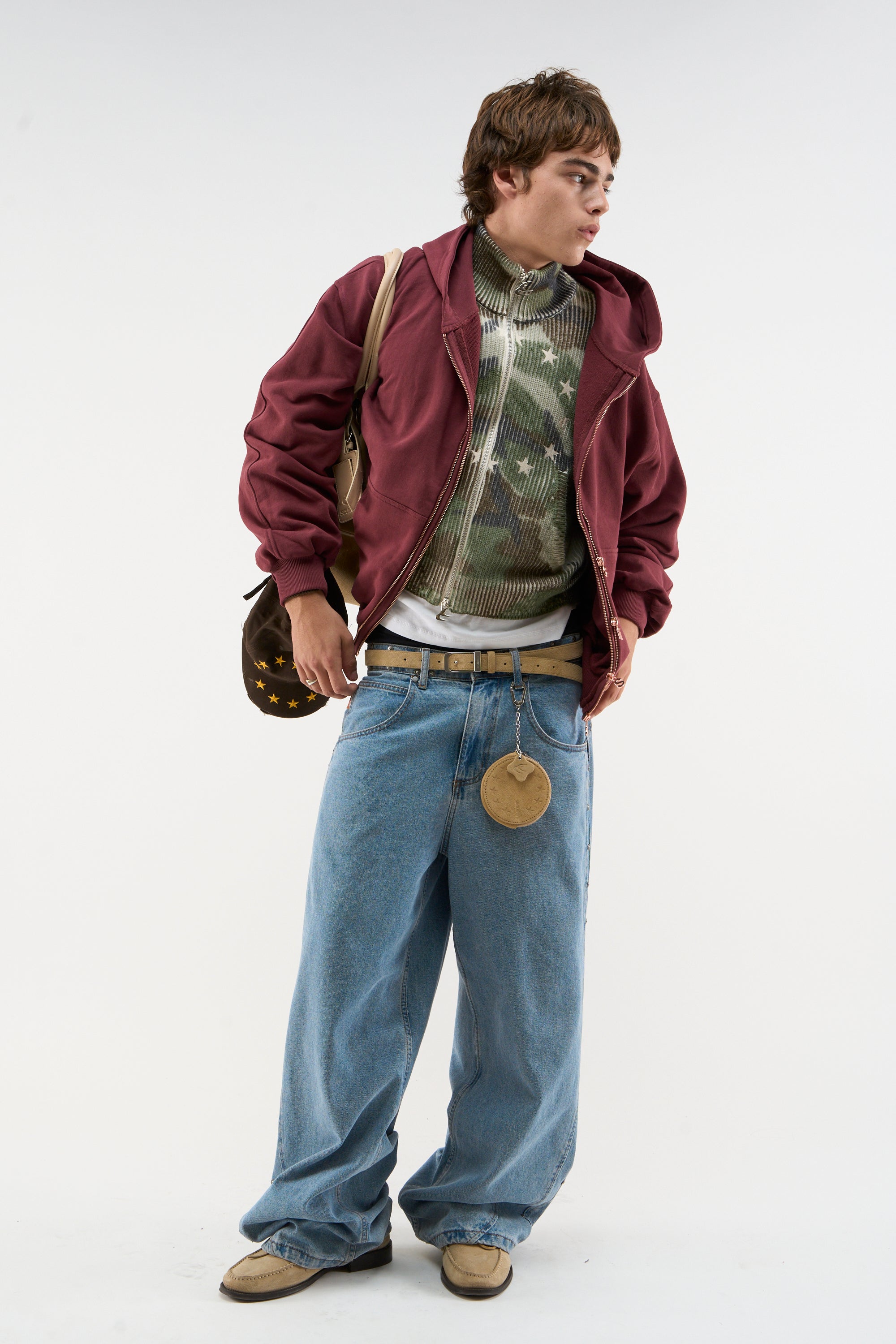 Suede Ecru Belt