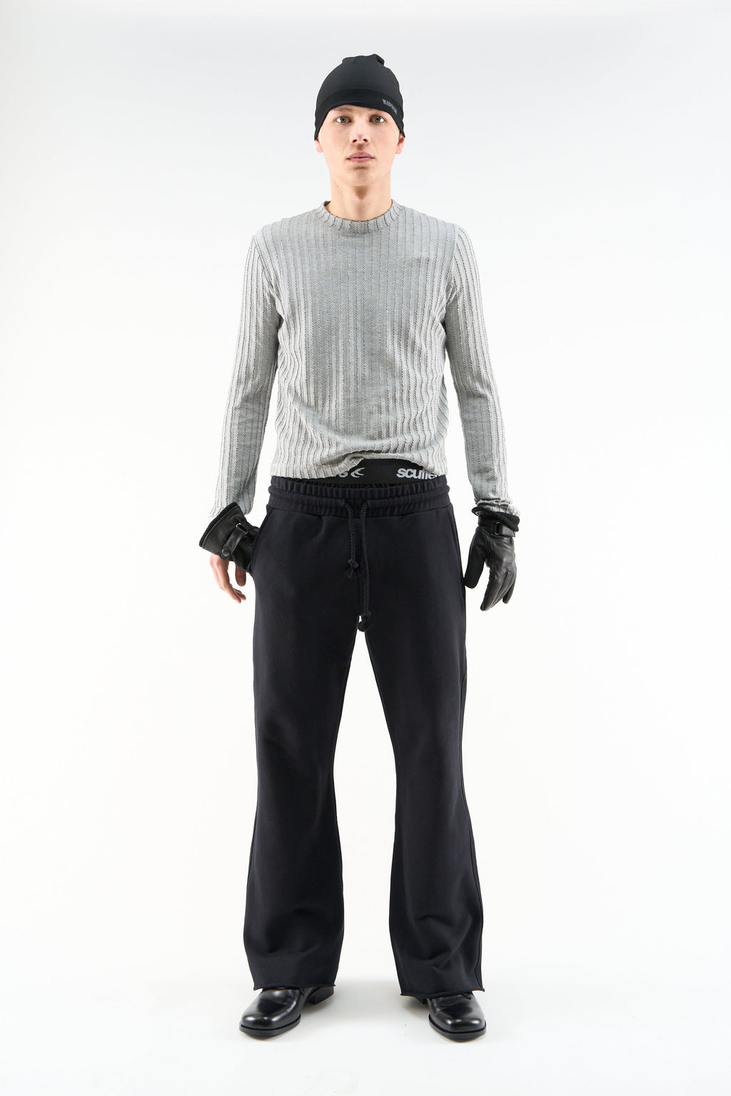 Flared Black Sweatpants