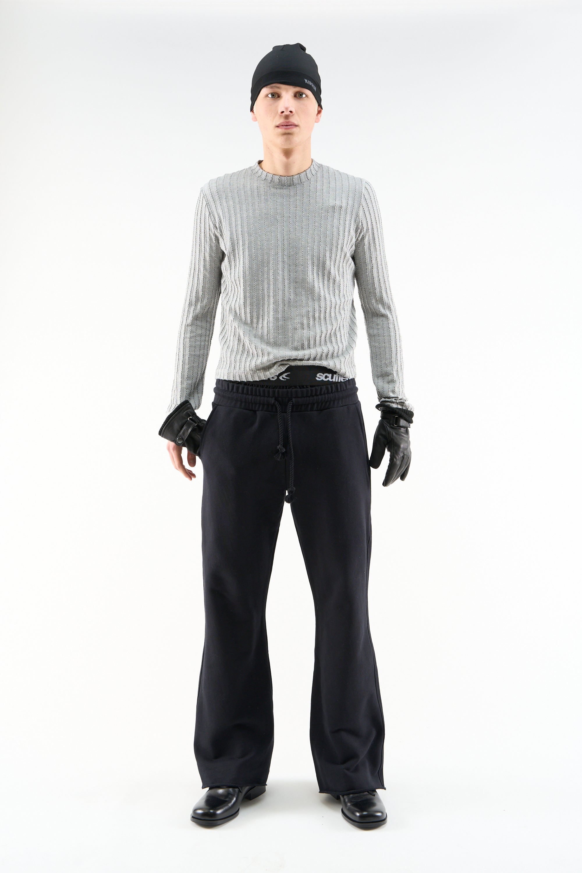 Flared Black Sweatpants