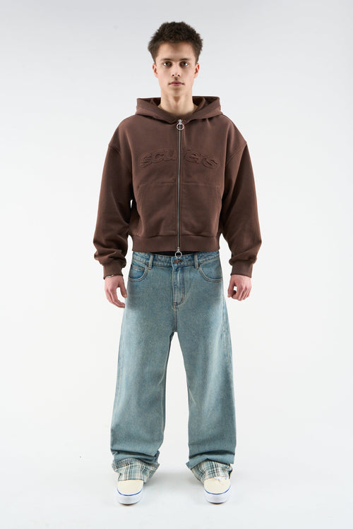 Bullet Brown Zipper