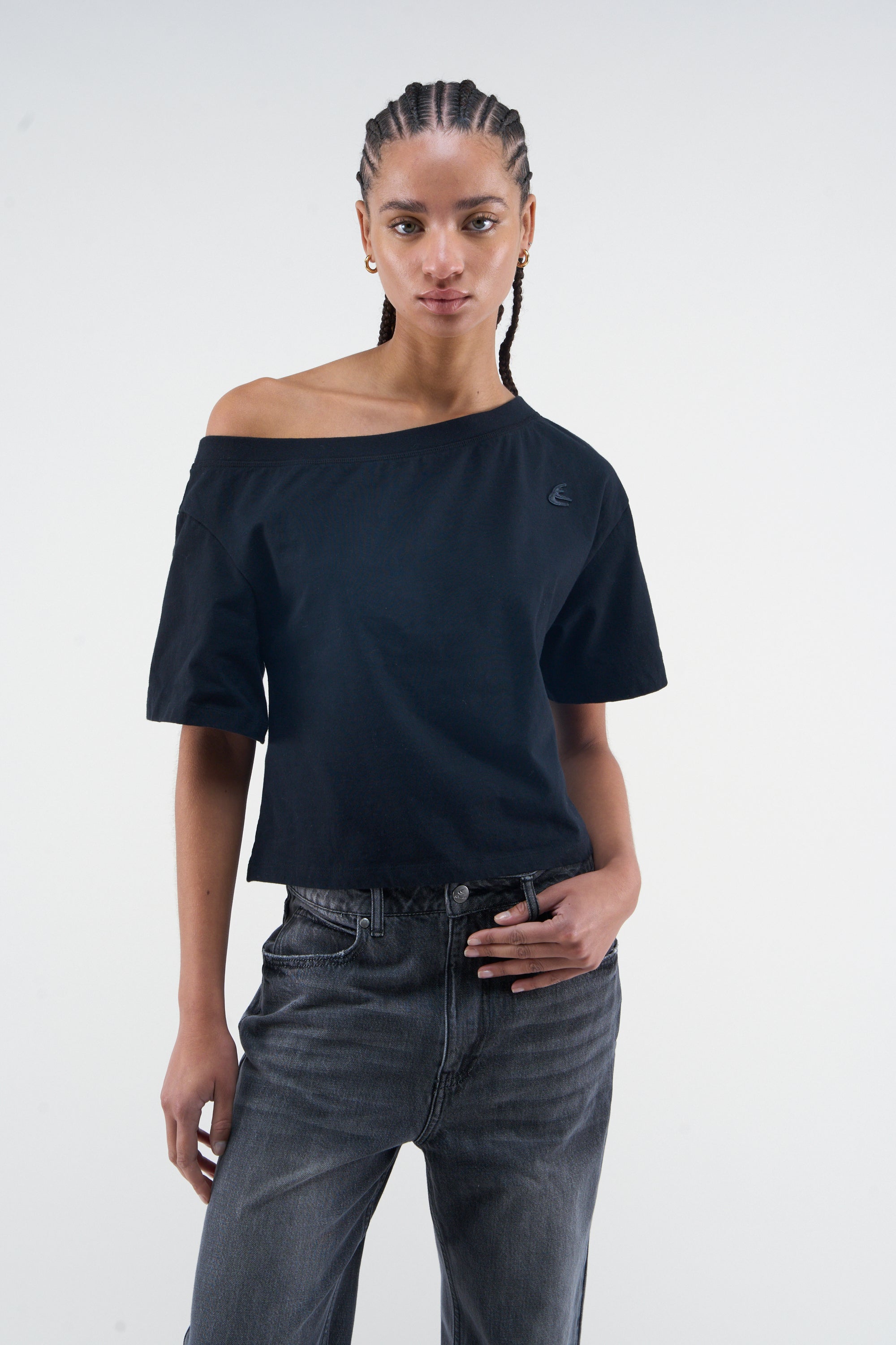 Over Black T-shirt