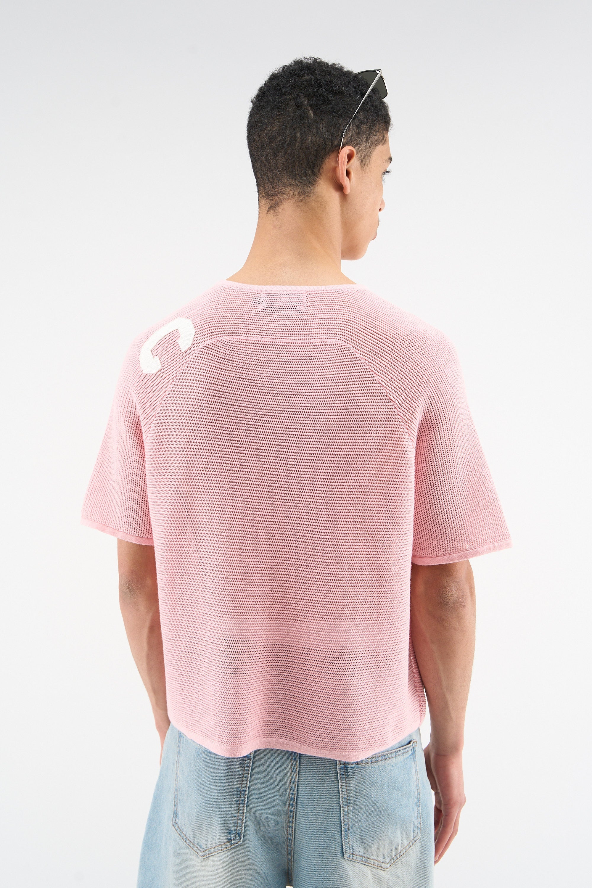 Beacon Pink Knit Polo