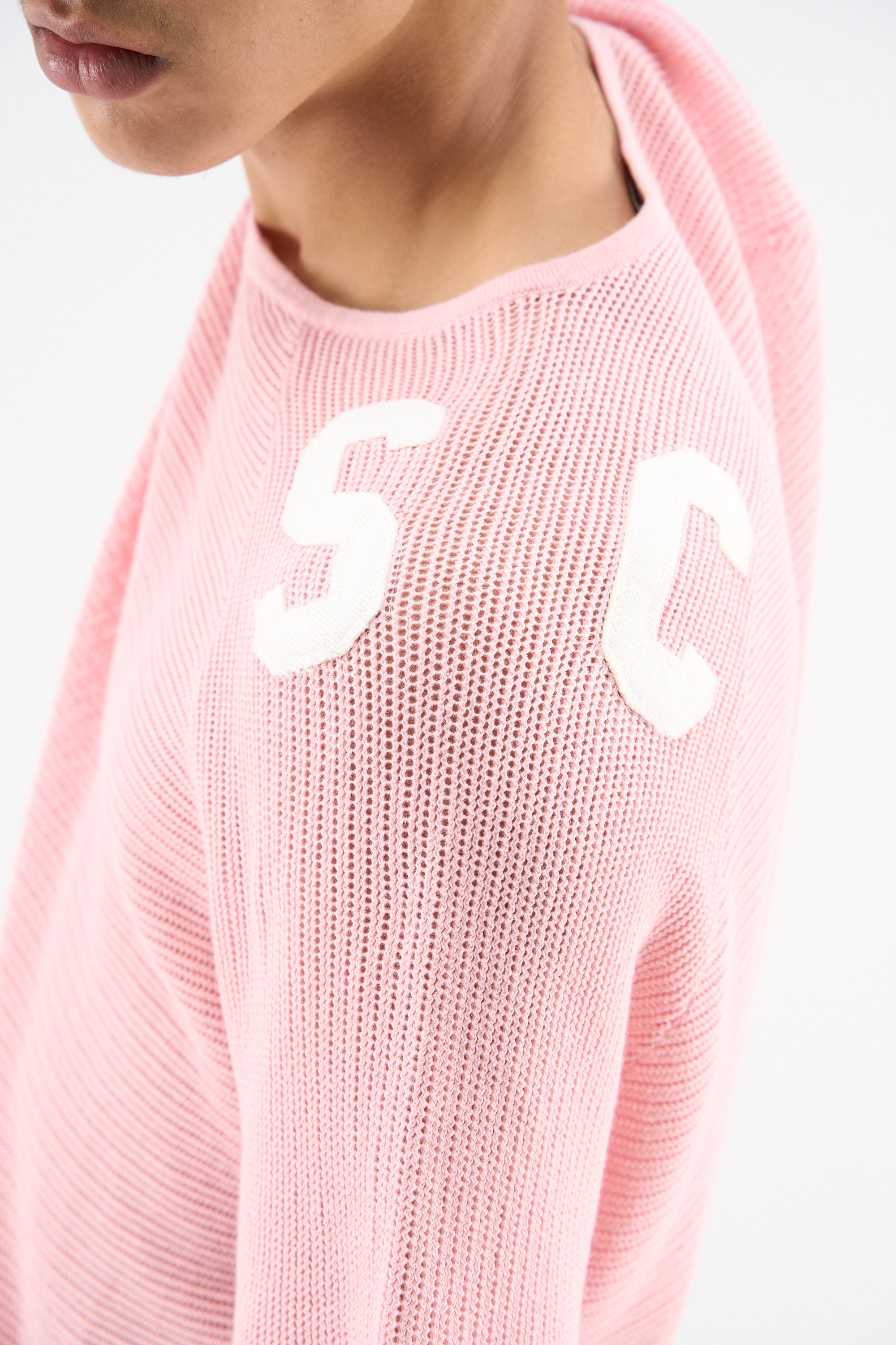 Beacon Pink Knit Polo