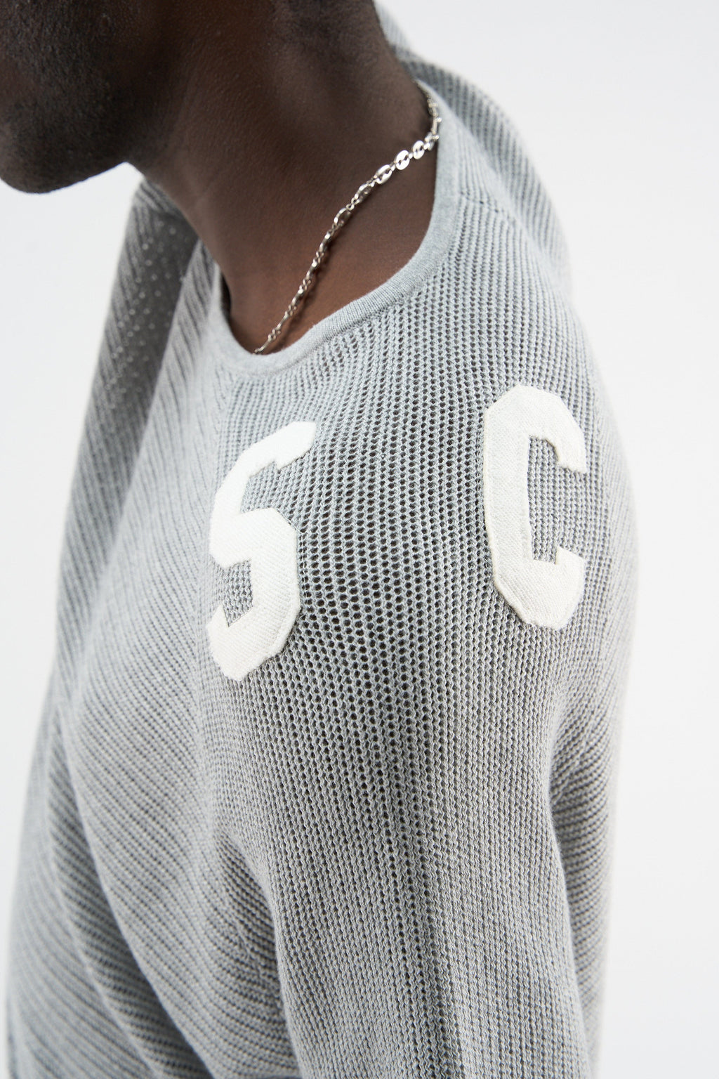 Beacon Light Grey Knit Polo