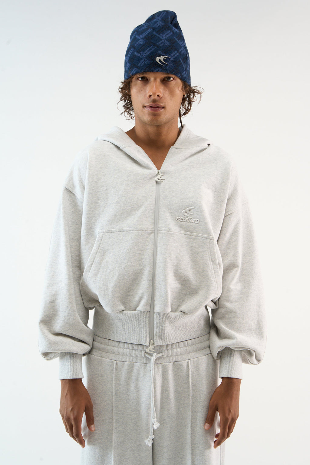 Weekender Grey Melange Zipper