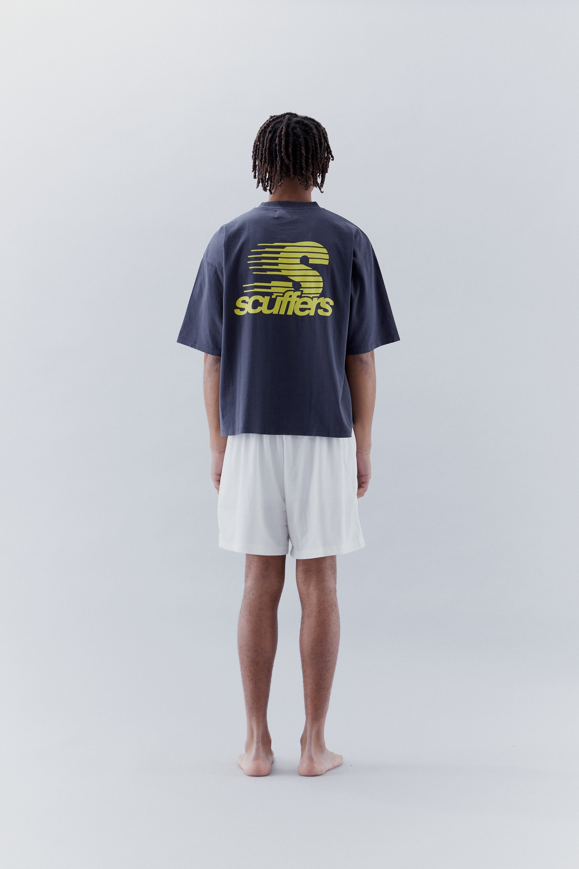 With Love Mesh White Shorts