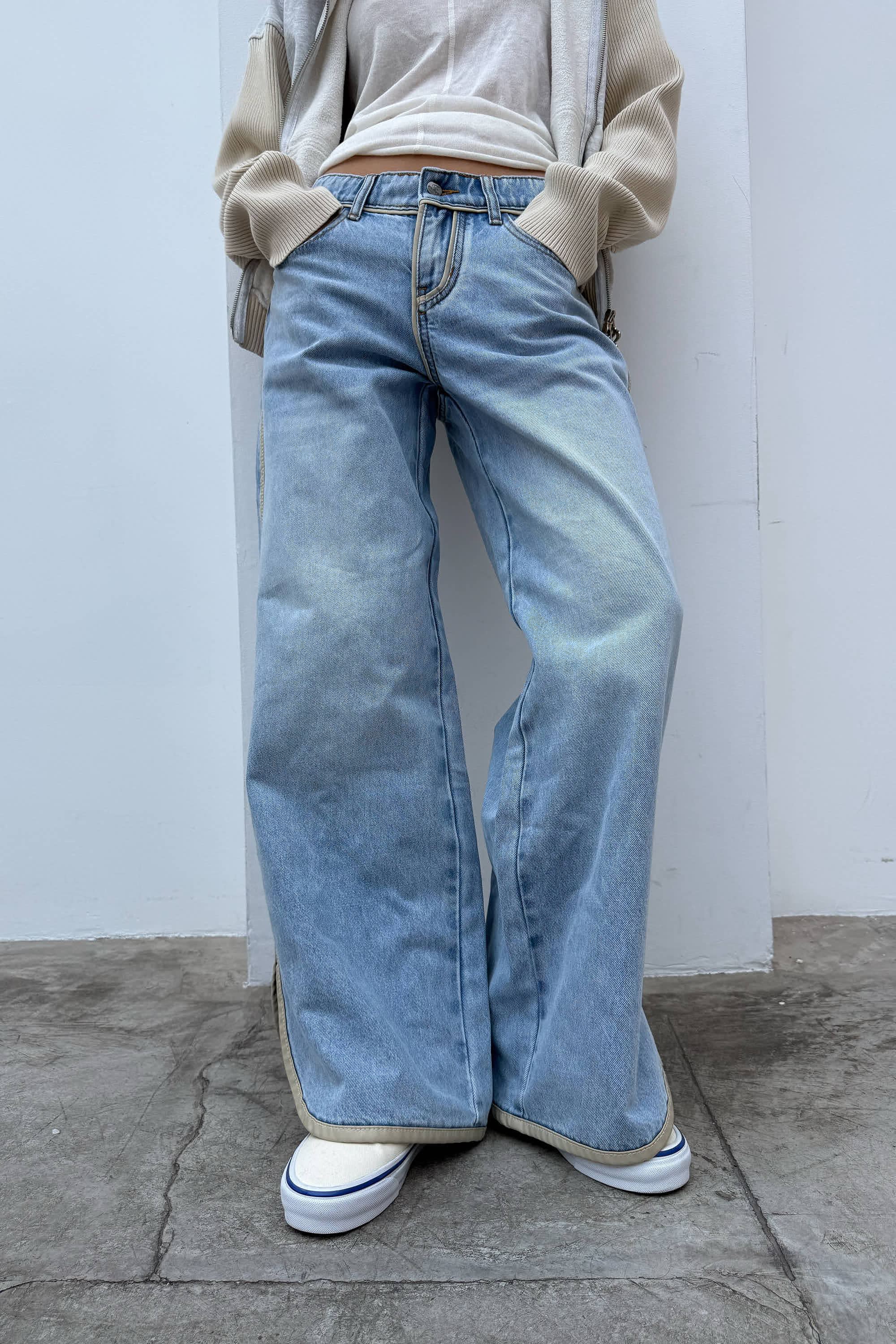 Brief Light Blue Pants