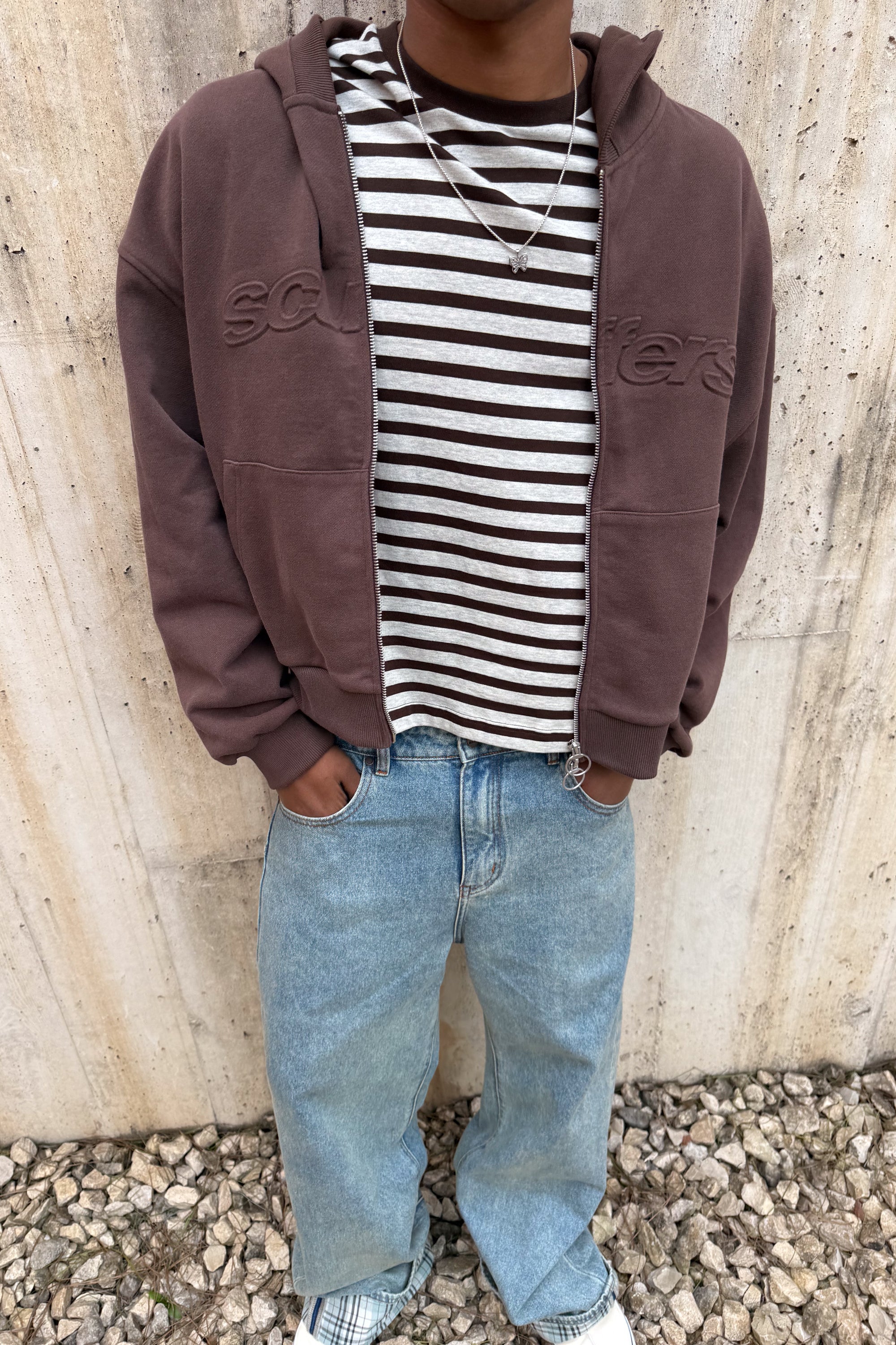 Bullet Brown Zipper