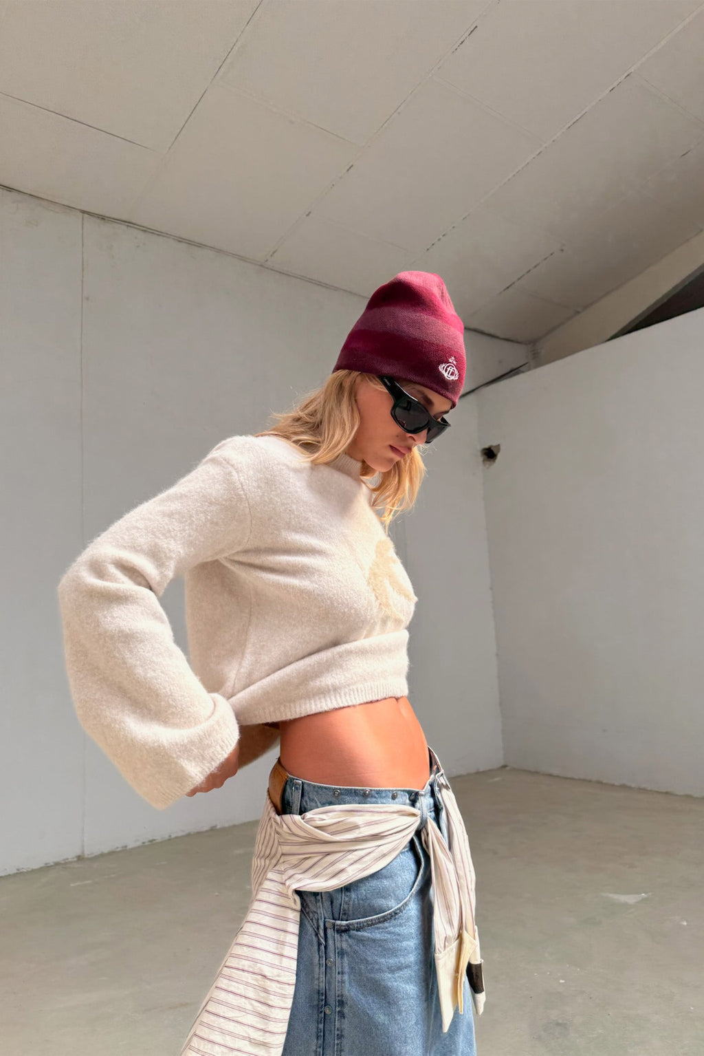 Blend Ecru Knit