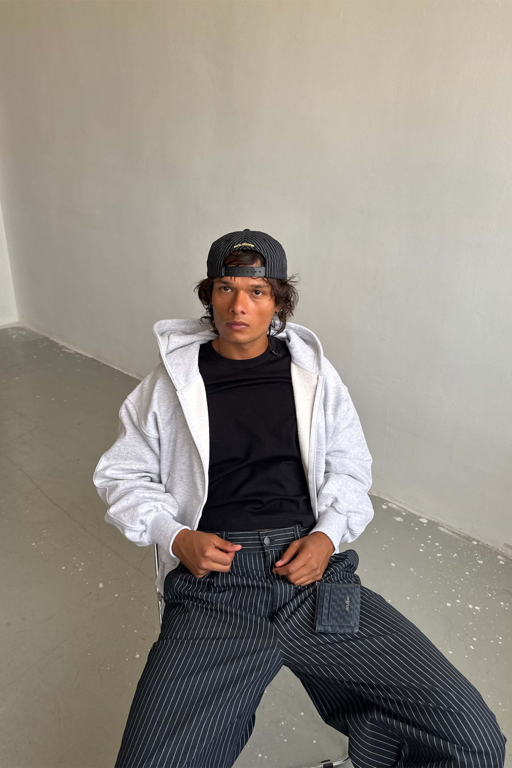 Pinstripe Black Pants