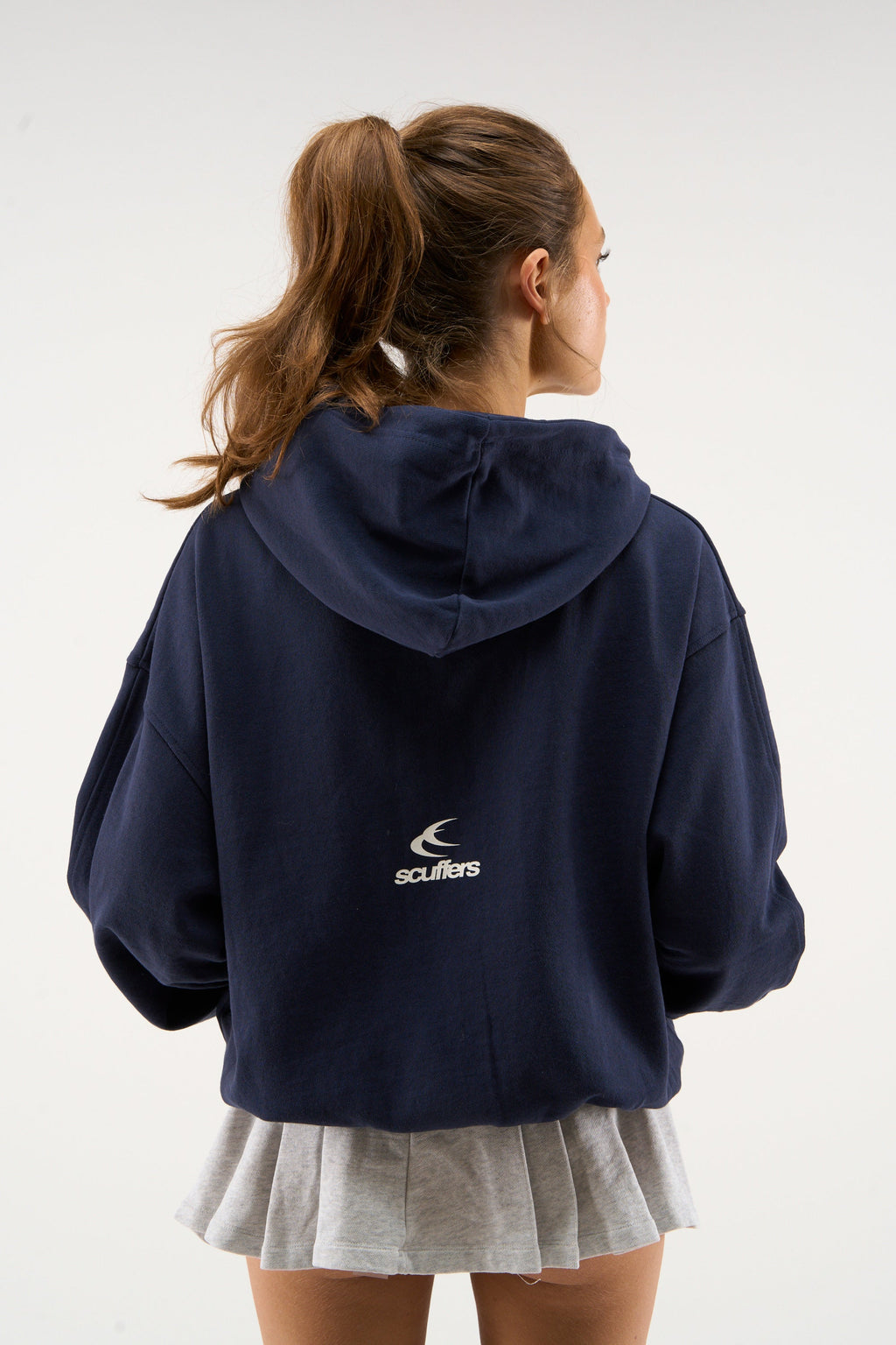 Steel Navy Zipper