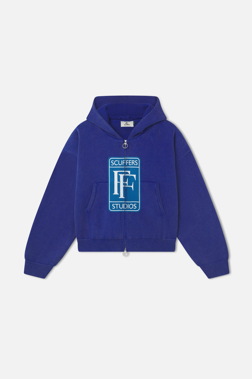 Rolly Blue Knit Zipper