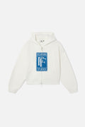 Rolly White Knit Zipper
