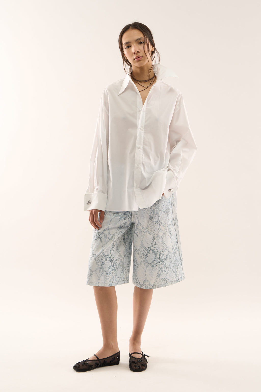 Night White Shirt
