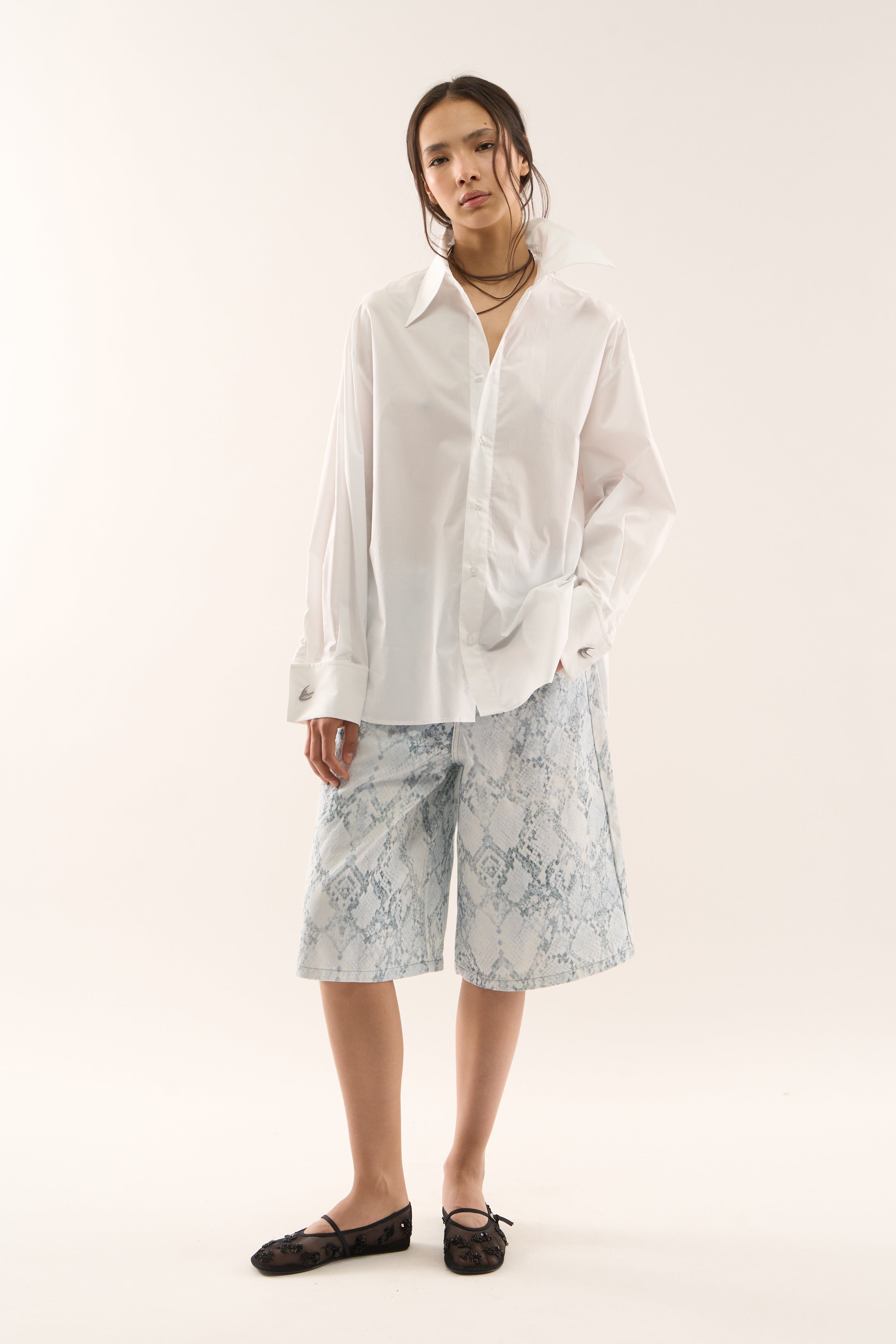 Night White Shirt