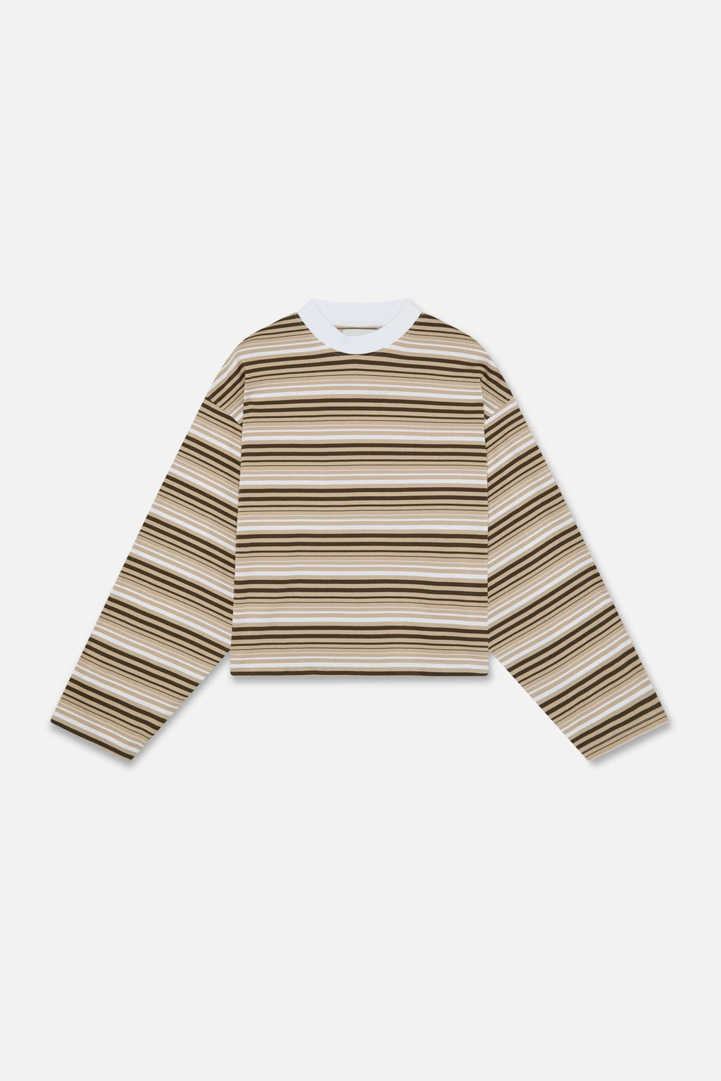 Sport Tech Brown Striped Longsleeve